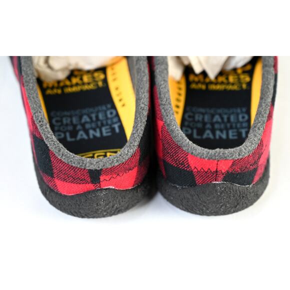 KEEN Men's Howser III Slide BLK/RED Plaid Sz11 1025553 NIB - Picture 4 of 9